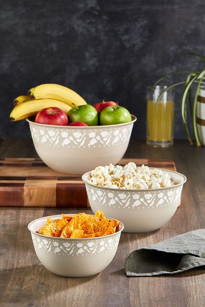 Pazarika Professional 3-Piece Preparation Set - Mixing and Dowry Bowl Set