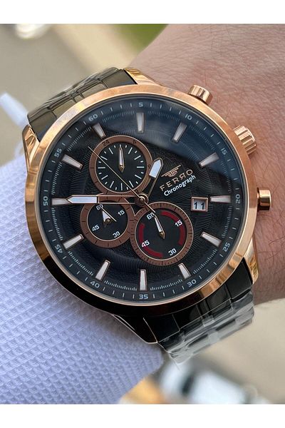 FERRO Inner Functions Active Chronograph 30 Mt Waterproof Men's Wrist Watch xf0013
