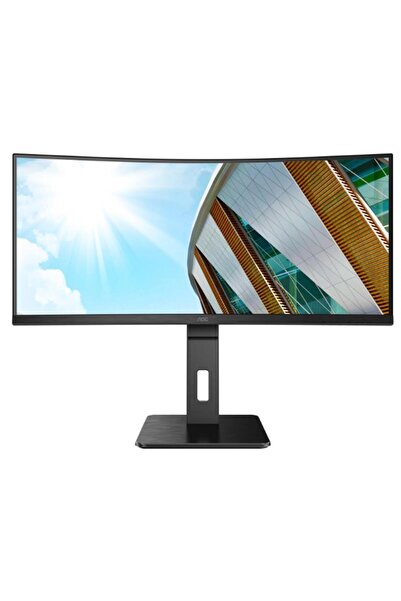 Aoc 34 Cu34p2c 4ms 100mhz 1xhdmı 1xdp Usb Type-c Wqhd 3440x1440 Hoparlör Yükseklik Ayarı Curved Pıvo