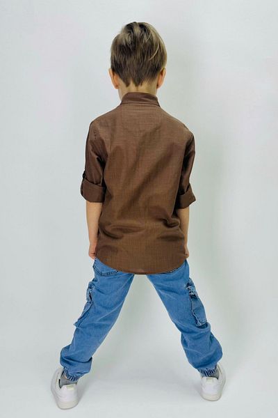 Tarz Çocuk Boy's Denim Trousers Shirt Set