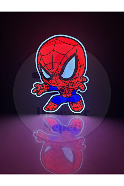 Bi'şeyler Sepeti Spiderman Led Işıklı Dekoratif Lightbox