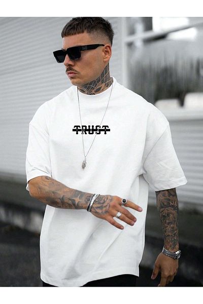 YUVEST Tričko Blackrock - Oversize Tričko s krátkým rukávem s Crew Neck