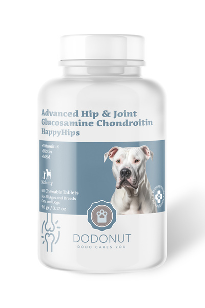 DODONUT Happyhips Kedi Ve Köpekler Için Eklem Ve Kas Sağlığı, Glukozamin Besi...