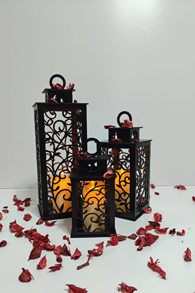 CANLI TAHTAM Ahşap Dekoratif Mumluk