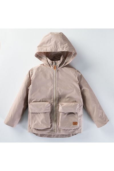 Midimod 6-10 Year Old Hooded Lined Front Pocketed Boys' Raincoat