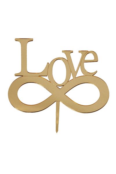 Butedo Love - Gold Cake Top Lettering