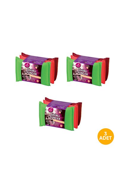 New City Magic Mesh Dish Sponge 3 x 3 Pieces