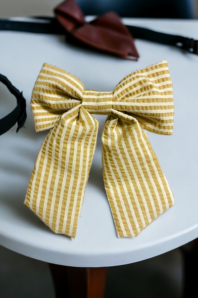 AYMETA Fundă pentru femei cu dungi - Design cu cataramă automată