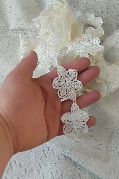 DUAYEN Büyük Papatya Güpür Dantel Tekstil Aksesuarı 9 Metre