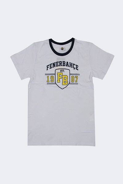 Fenerbahçe Licensed White Boy's Bermuda Suit