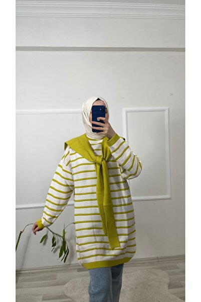 My City Şallı triko tunik