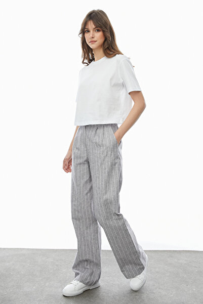 PAULMARK Ριγέ παντελόνι