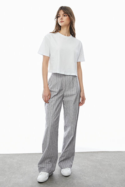 PAULMARK Ριγέ παντελόνι