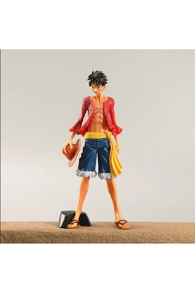 hediyeconcepti 25cm Anime One Piece Luffy Straw Hat Big Standing Ver Figure PVC Action Figures Luffy Zoro Snaj