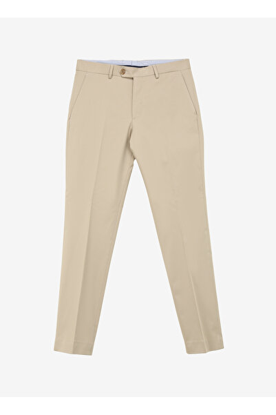 BROOKS BROTHERS Normal Bel Duble Paça Standart Bej Erkek Pantolon BBSS24MPT013