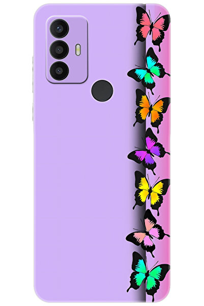 TCL 30 SE 6165H Uyumlu Kılıf Desen Baskılı Silikon Kelebek STK:671 CP-a9gBpHQ