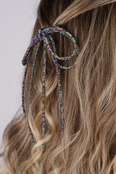 Limelia Cataramă Seyran cu piatră, cataramă cu arc, cataramă automată Seyran, multicoloră