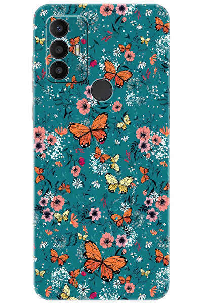 TCL 30 SE 6165H Uyumlu Kılıf Desen Baskılı Silikon Kelebek STK:680 CP-wWB2lc3