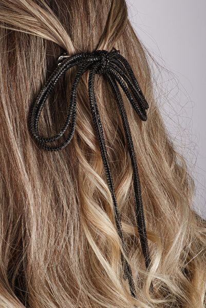 Limelia Cataramă Seyran cu piatră, cataramă cu arc, cataramă automată Seyran, neagră