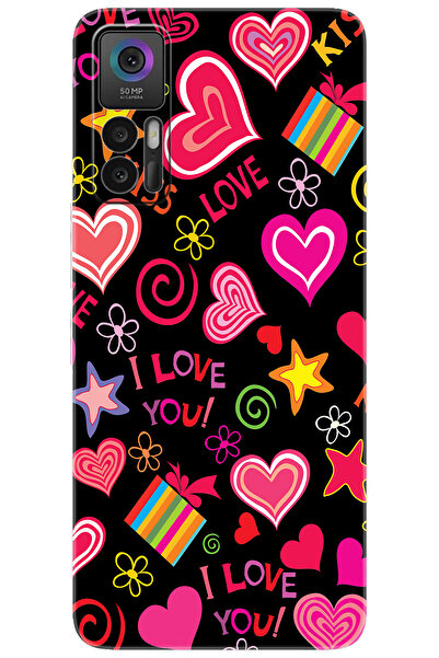 TCL 30 PLUS T676K Uyumlu Kılıf Desen Baskılı Silikon Kıss Love STK:265 CP-68MP1Oi