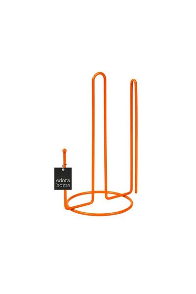 Edora Home Suport pentru prosoape cu rolă de hârtie marcaj portocaliu Suport pentru șervețele de 25 cm, design modern ergonomic - metal inoxidabil
