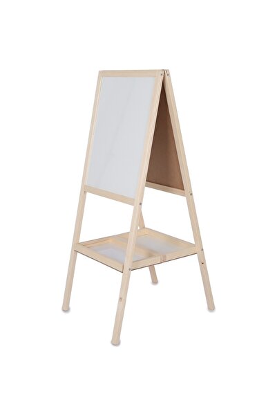 Panda Öğrenci Tipi Ahşap Ayaklı Beyaz Siyah 40X50 Pan299