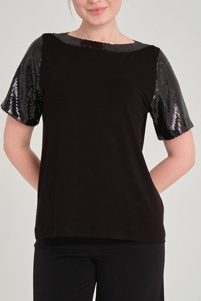 trikobis Sequin Detailed Collar and Sleeve Tunic