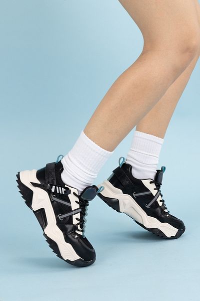 Getcho Pantofi sport multiplu Markon pentru femei, negru, verde
