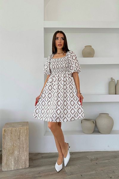 Seda Yalçın Atelier Mink Front Balloon Sleeve Dress
