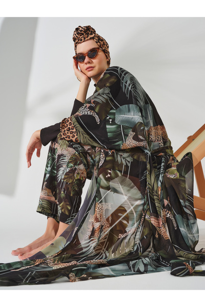 ALFASA ليوبارد منقوشة صوفية