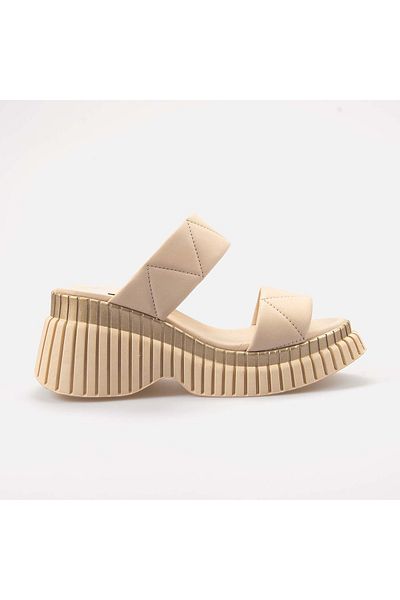 KEMAL TANCA Leather Women's Platform Heel Slippers 200-95