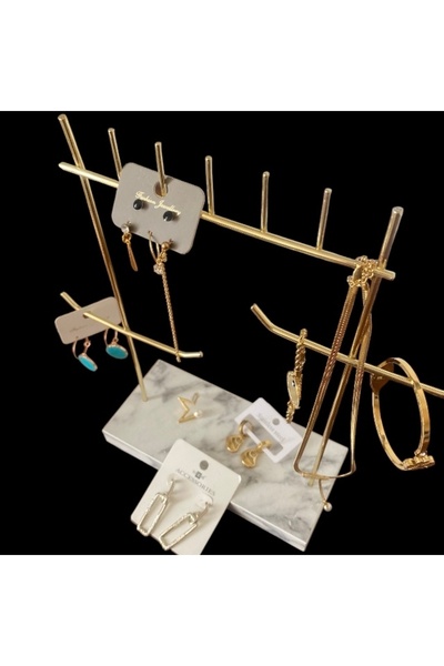 Aleda حامل مجوهرات مطلي بالذهب الأبيض - MKY-556