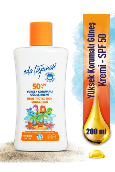 Eda Taşpınar High Protection Mineral Filter Sunscreen Spf 50 Kids -200ml (EGX83)