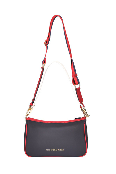 U.S. Polo Assn. Women's Shoulder Bag Navy Blue-Red-White - Us24278