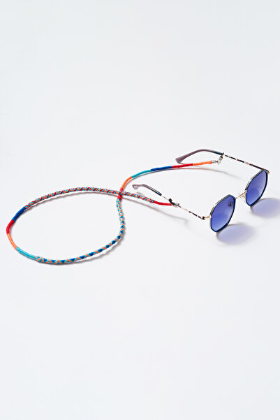 Hippi إكسسوار حبل نظارات للجنسين مصنوع يدويًا بطول 70 سم بتصميم خاص ومضفر بال...