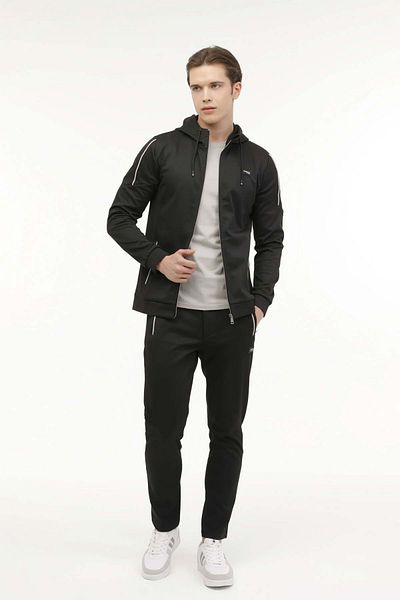 lumberjack ML HARVEY 18ITL1050 СУИТШЪР С ЦИП - ЧЕРЕН - S - ST07153-BLACK-S