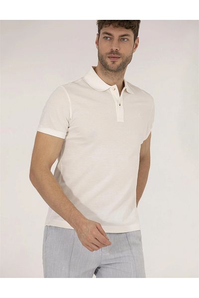 Pierre Cardin Slim Fit Basic Polo Neck 100% βαμβακερό μπλουζάκι Mercerized