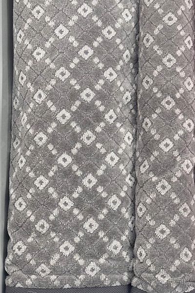 Özdilek Diamond Soft Best Set (HAMAMAM SET) Grey-burgundy