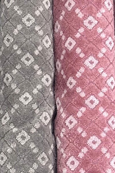 Özdilek Набір Diamond Soft Best (HAMAM TAKIMI) Gri-bordo