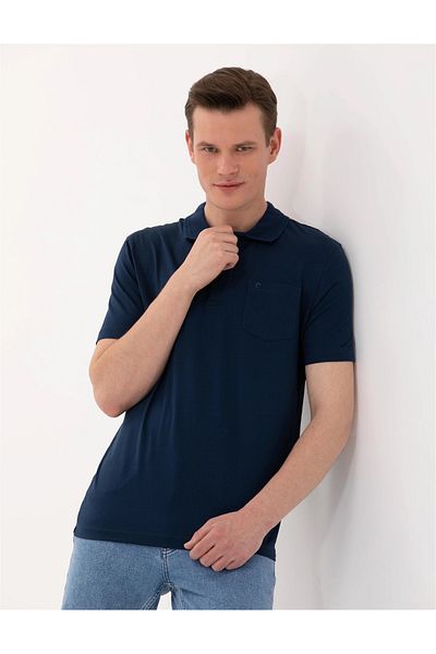 Pierre Cardin Tricou cu gât polo mercerizat de bază cu croiala normală