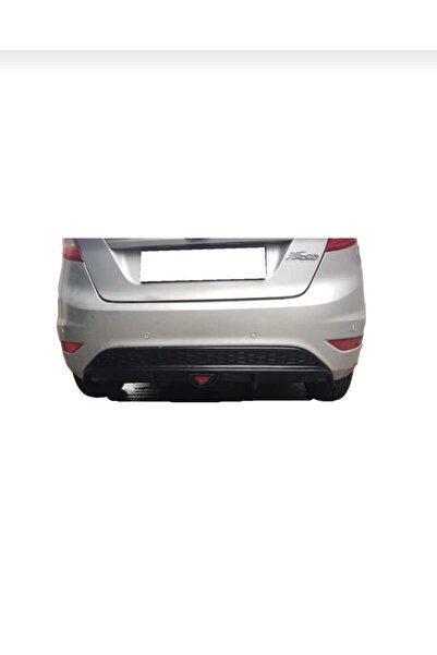 GÜNEŞLİ GARAJ Ford Fiesta Çakarsız Arka Tampon Difüzörü (PLASTİK) Piano Black