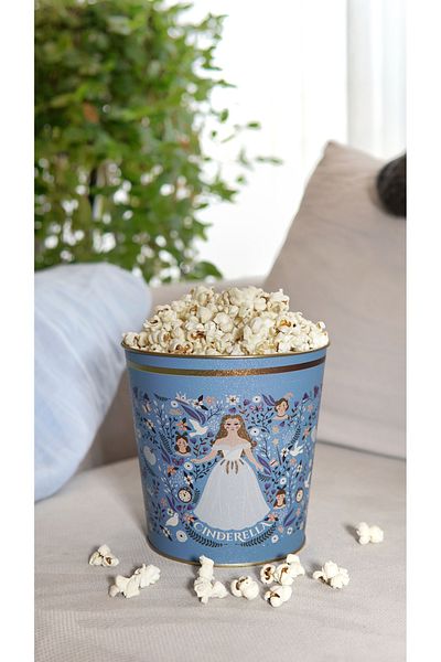EVLE Tales Cinderella Patterned Popcorn Bucket, 17.5 X 17 Cm, 2.6 Lt Er149-u9
