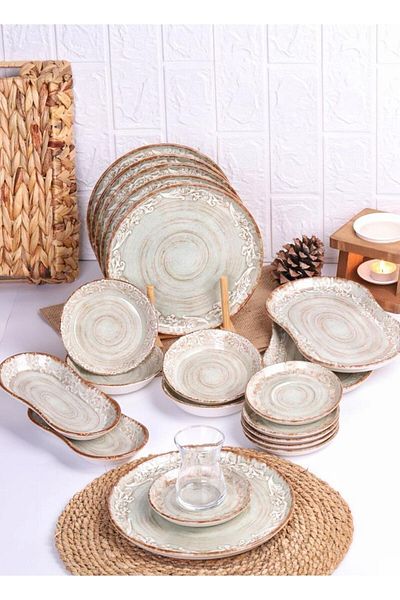 Bambum Lara - 26 Piece Porcelain Breakfast Set Lenny