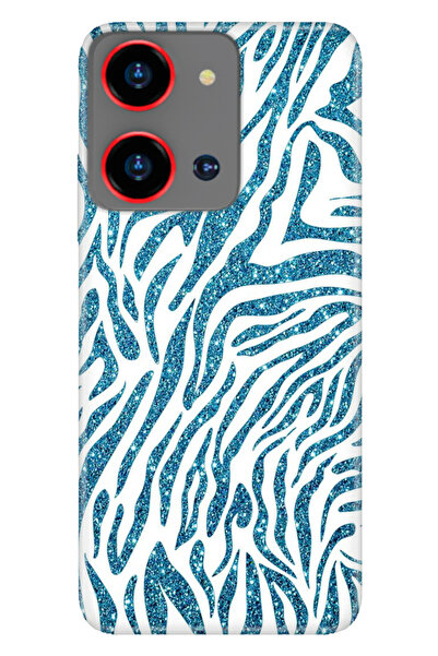 Reeder S19 Max Pro S Zoom Uyumlu Kılıf Desenli Silikon Parıldayan Zebra