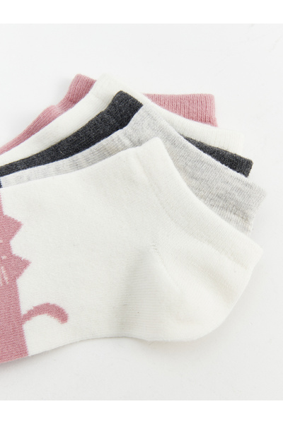 LC Waikiki LCW DREAM Color Blocked Women's Booties Socks 5 Pack