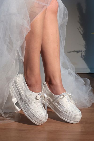 Karınca 1-92310 Sports Wedge Heel Bridal Shoes