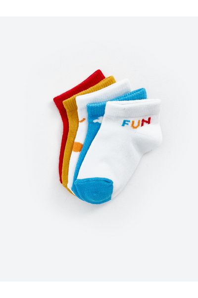 LC Waikiki Set mit 5 bedruckten Booties-Socken für Babys