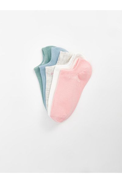 LC Waikiki Bedruckte Booties-Socken für Damen im 5er-Pack