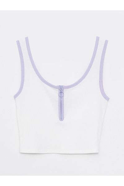 LC Waikiki Gerades Crop-Top mit U-Ausschnitt für Damen