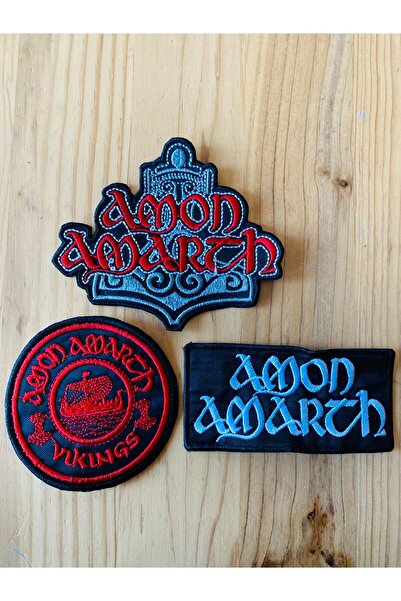 ZID رقعة شعار فرقة أمون أمارث الموسيقية قابلة للخياطة (9 × 9 سم)